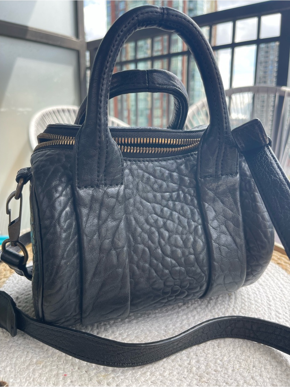 Alexander Wang Black Leather Rockie bag